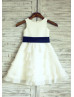 Ivory Chiffon Cupcake Flower Girl Dress